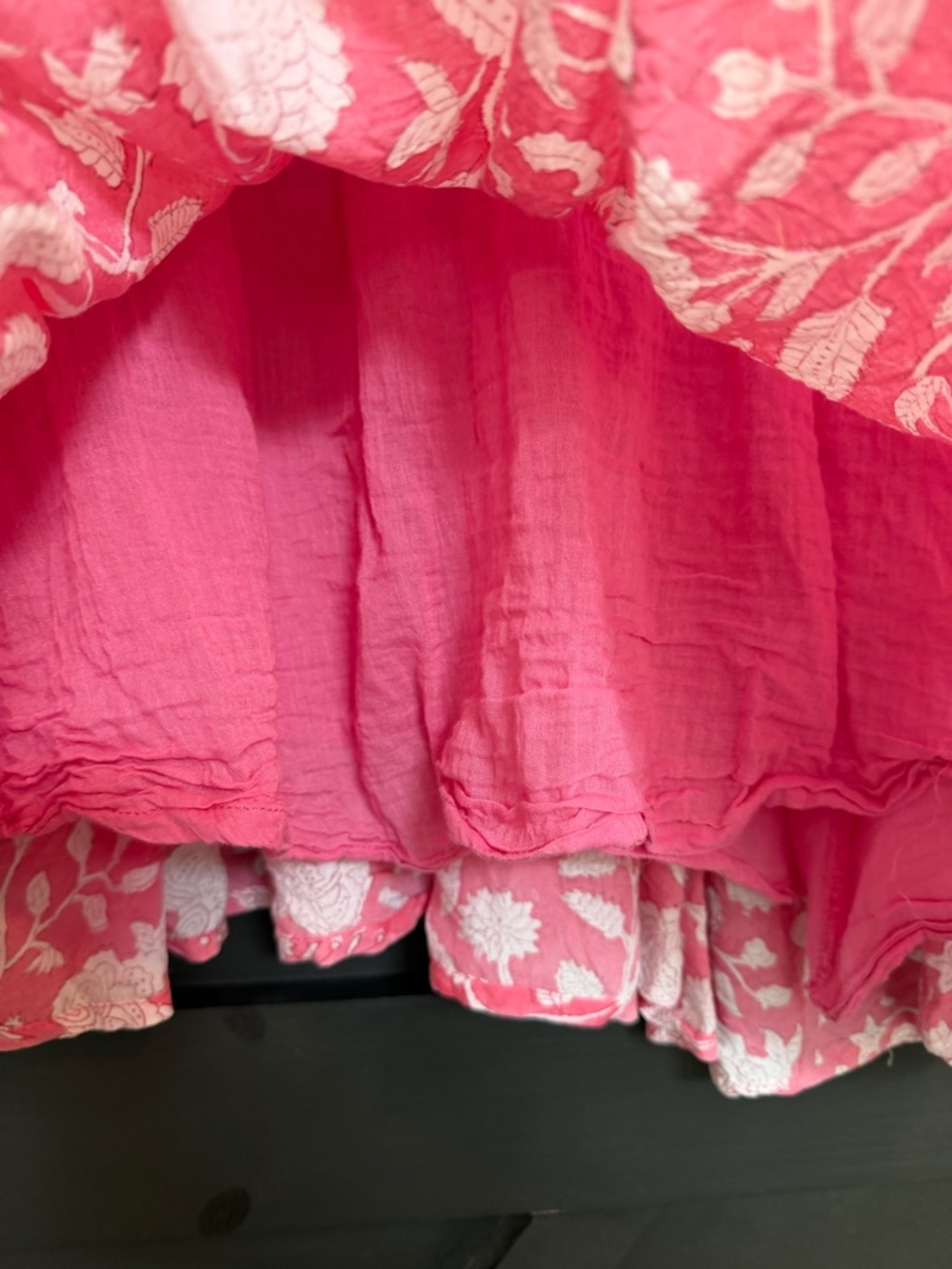 J. Marie Emilia Rose Floral Long Sleeve Dress in Pink, Size Large - Picture 4 of 7